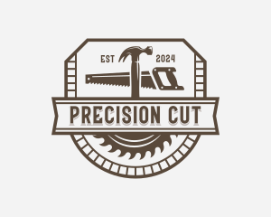 Handsaw - Industrial Woodworking Tools logo design