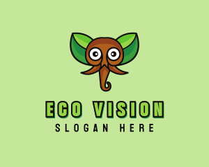 Eco Wild Elephant logo design