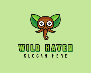 Eco Wild Elephant logo design