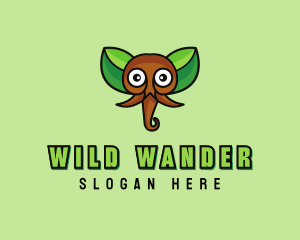 Eco Wild Elephant logo design