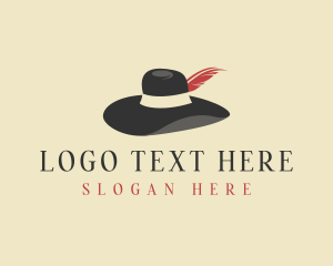 Feather - Classy Fashion Hat logo design