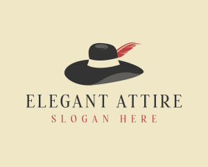 Attire - Classy Fashion Hat logo design