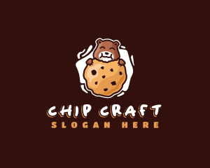 Cookie Bear Chocolate Chip logo design
