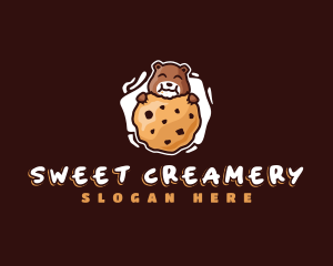 Cookie Bear Chocolate Chip logo design