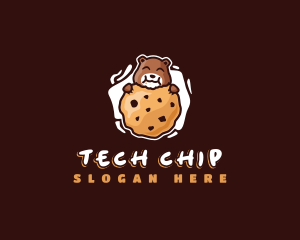 Cookie Bear Chocolate Chip logo design