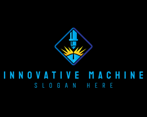 Cutting Laser Machine logo design