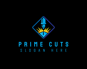 Cutting Laser Machine logo design