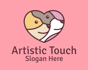 Pet Dog Love Care logo design