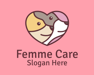 Pet Dog Love Care logo design