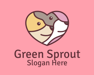 Pet Dog Love Care logo design