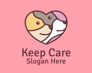 Pet Dog Love Care logo design