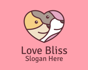 Love - Pet Dog Love Care logo design