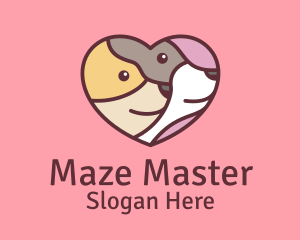 Pet Dog Love Care logo design