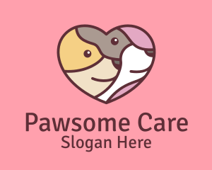 Pet Dog Love Care logo design