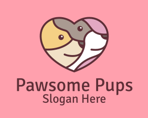 Pet Dog Love Care logo design