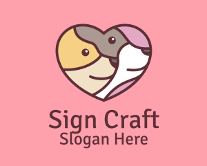 Pet Dog Love Care logo design