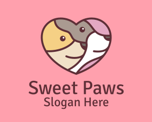 Adorable - Pet Dog Love Care logo design