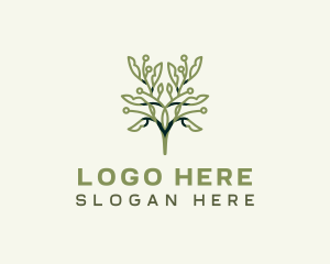 Orchard - Natural Organic Leaves logo design