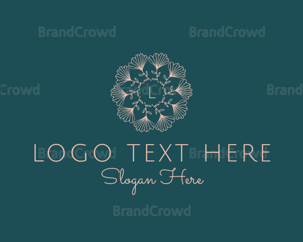 Flower Wreath Decoration Boutique Logo