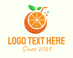 Juice Bar - Orange Juice Stand logo design