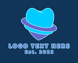 Dental - Tooth Shield Orbit logo design