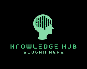 Artificial Intelligence Brain logo design