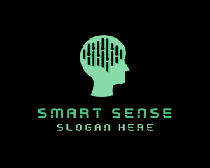 Intelligence - Artificial Intelligence Brain logo design