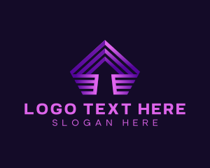 Gradient - Arrow Up Business logo design