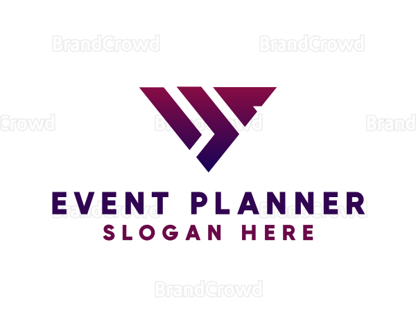 Modern Triangle Shape Logo