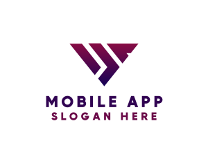 Modern Triangle Shape Logo