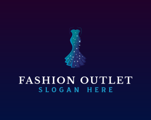 Fashion Gown Dress logo design