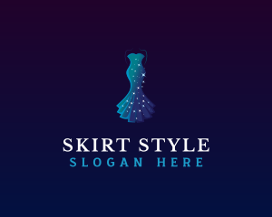 Fashion Gown Dress logo design