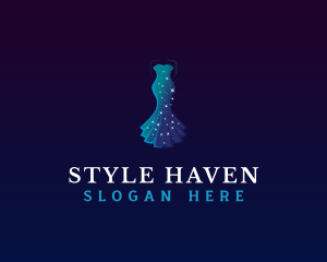 Showroom - Fashion Gown Dress logo design