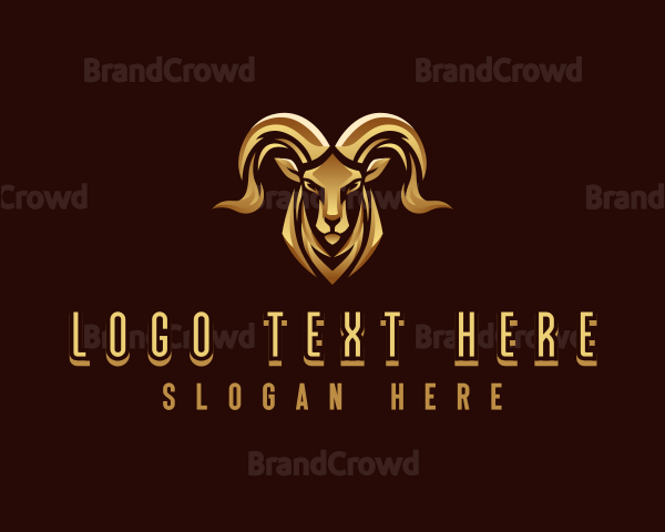 Deluxe Ram Animal Logo