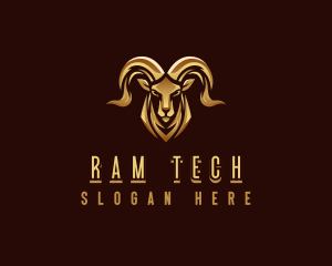Deluxe Ram Animal logo design