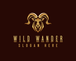 Deluxe Ram Animal logo design