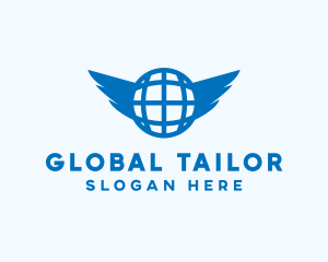 Sphere Global Wings logo design