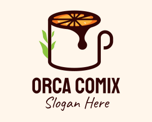 Juice Extract - Organic Orange Juice logo design