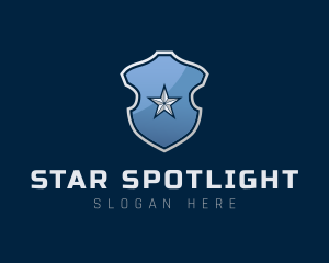 Protection Shield Star logo design