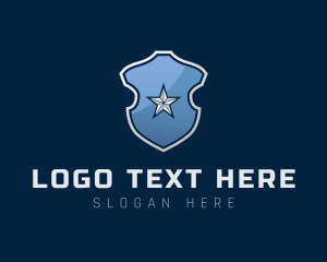 Video Game - Protection Shield Star logo design