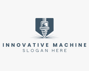 Metalwork Laser Machine logo design