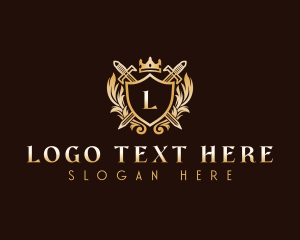 Luxury - Luxury Sword Shield Crest logo design