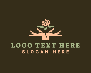 Florist - Flower Shop Hands logo design