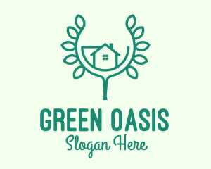 Green Home Gardening logo design