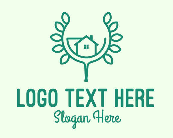 Vines - Green Home Gardening logo design