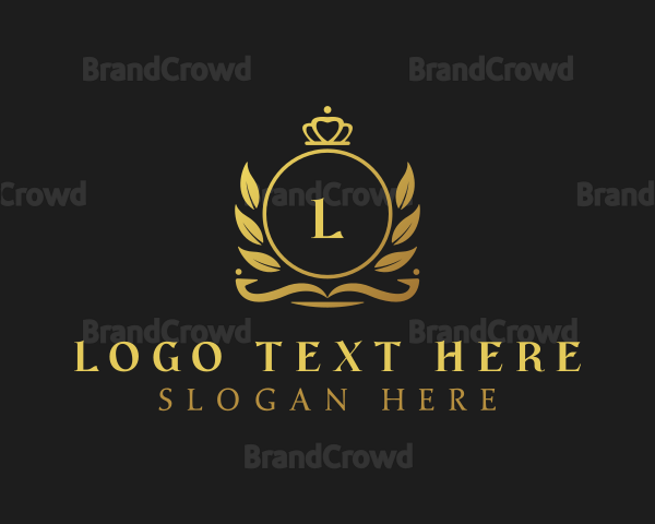 Royal Crown Wreath Logo