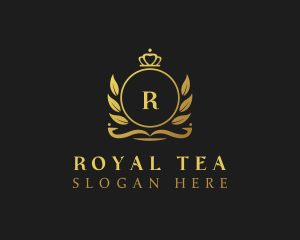 Royal Crown Wreath logo design