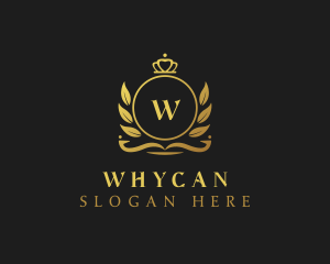 Legal Advice - Royal Crown Wreath logo design