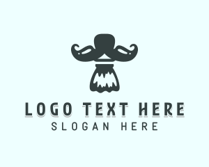 Grooming - Barbershop Haircut Mustache logo design