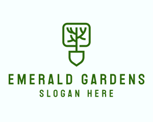 Shovel Eco Planting logo design